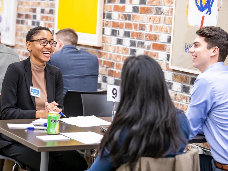 NPower New York students at Citi speed mentoring event.
